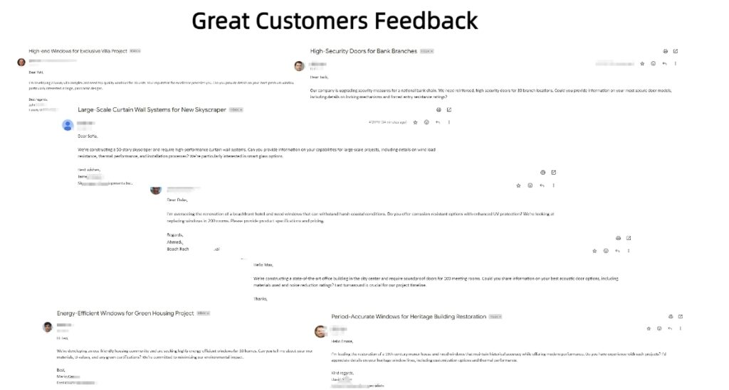 Great Customers Feedback