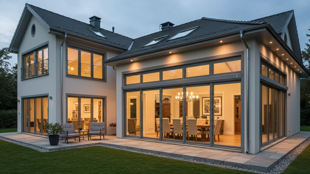 Aluminum Sliding Windows for Customer Villa