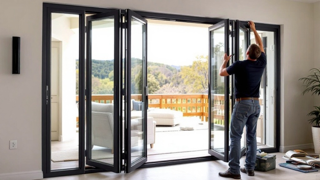 Aluminum folding door Installation and Maintenance
