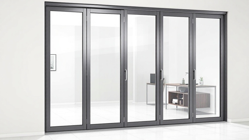 Aluminum folding door for Commercial building