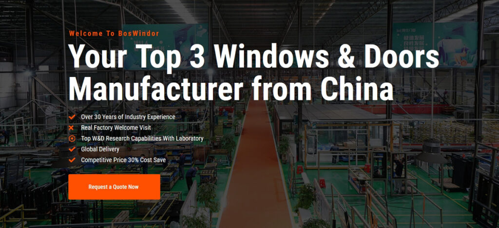 Boswindor Your Top 3 Windows Doors Manufacturer from China