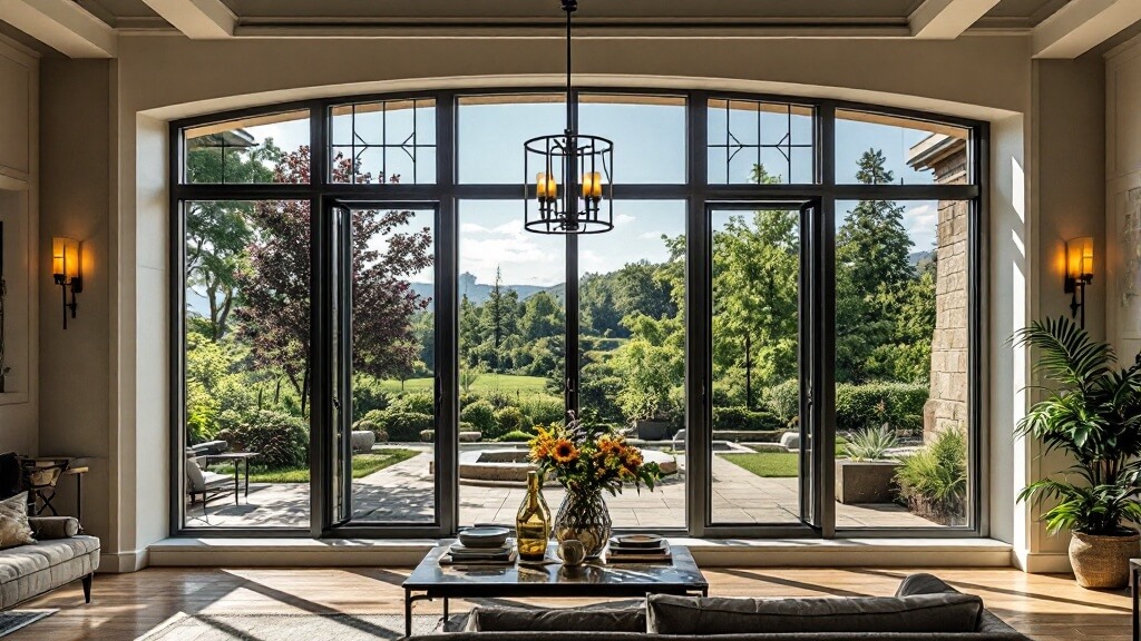 Custom Designs windows for villa
