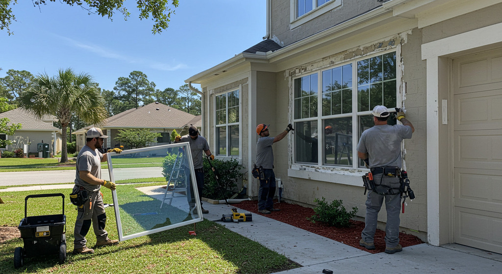The Installation Process for Hurricane Impact Windows