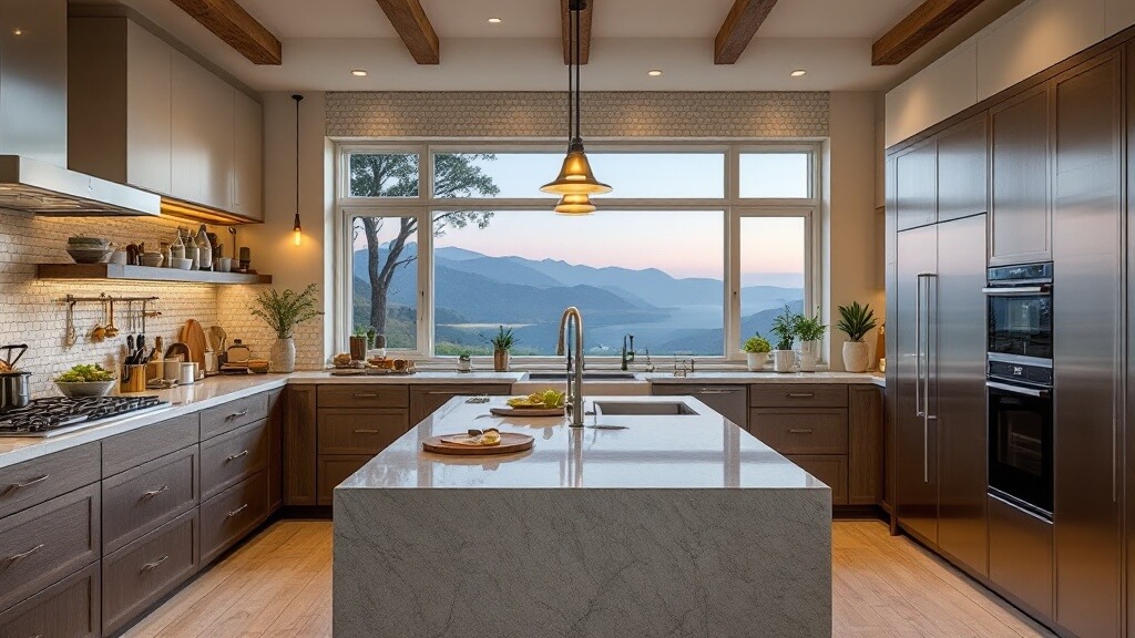 villa Kitchen aluminum Windows