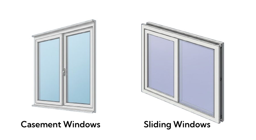 Casement Window and Sliding Window