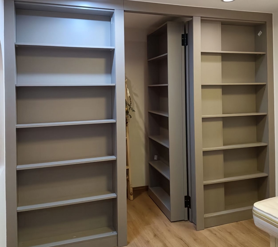 Custom Bookshelf Hidden Doors