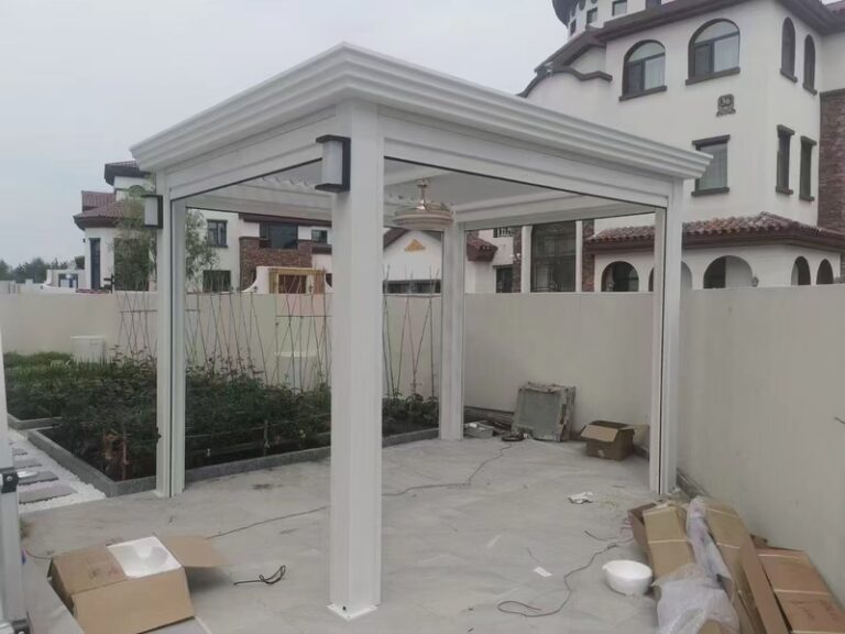 Aluminum Gazebos Installation00002