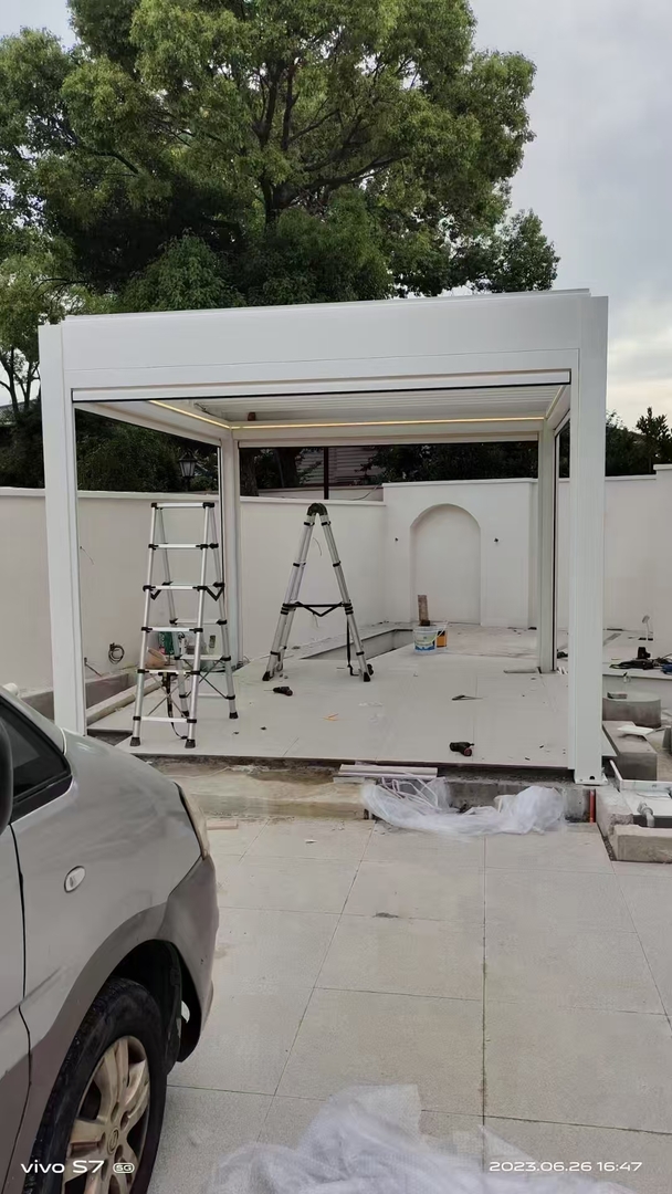 Aluminum Gazebos Installation00004
