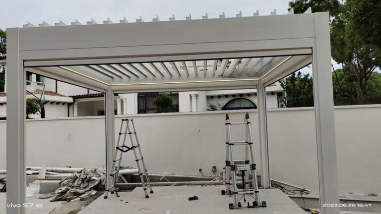 Aluminum Gazebos Installation00007