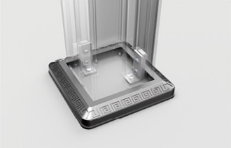 Column base plate L typesupport reinforce