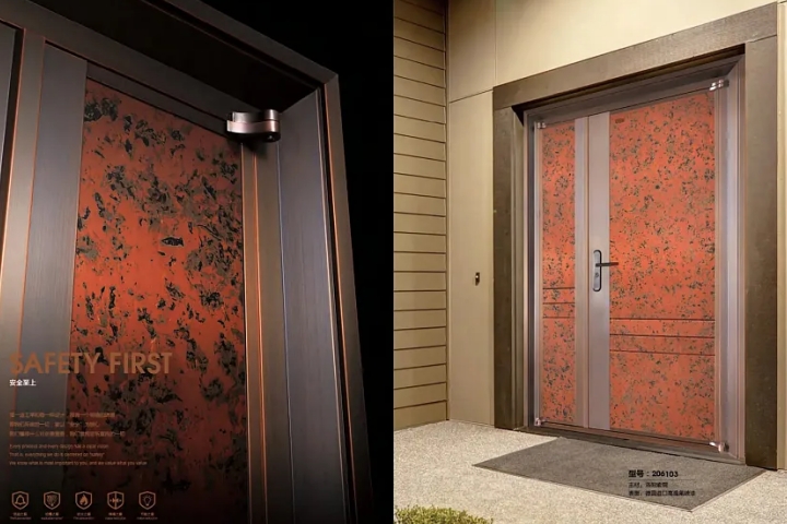 Copper Entry Door