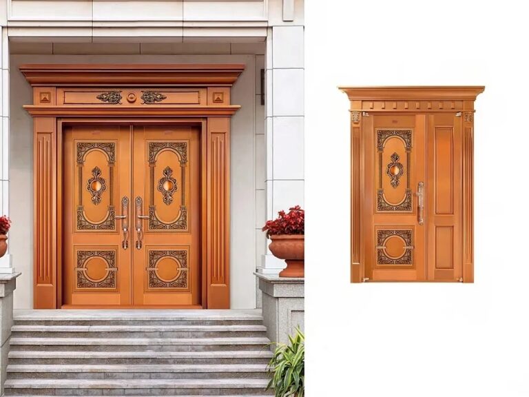 Copper Entry Doors A02