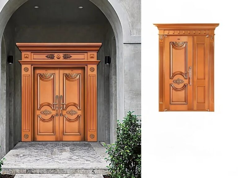 Copper Entry Doors A04