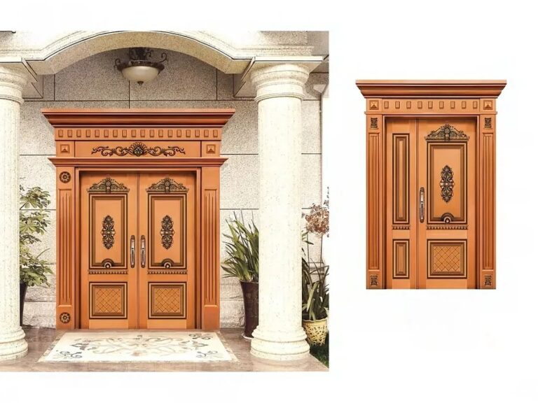 Copper Entry Doors A06