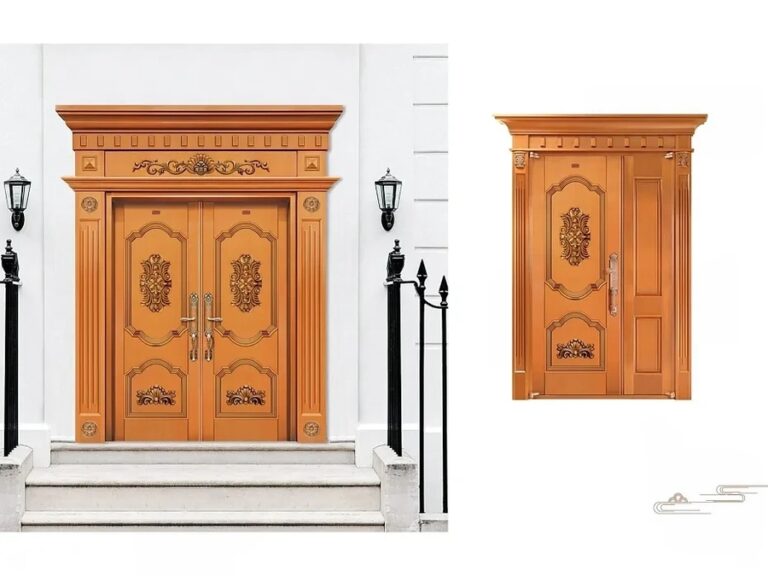 Copper Entry Doors A08