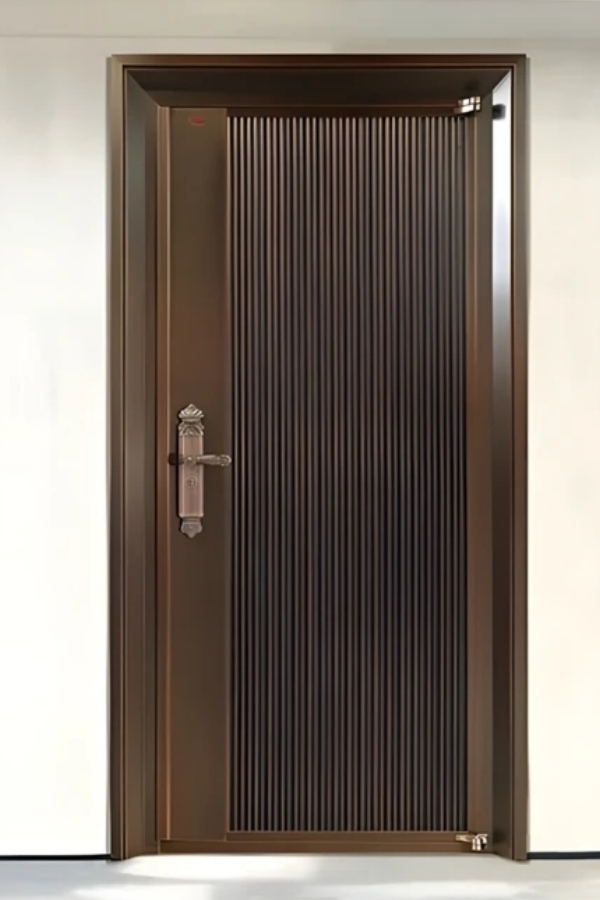 Modern Copper Entry Door D09