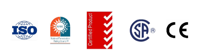 Boswindor Certifications ISO CE NFRC